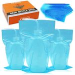 Tattoo Wash Bottle Bags - Yuelong 250pcs Disposable Tattoo Wash Bottle Bags Covers Sleeves Squeeze Bottle Bag Cover Barrier for Tattoo Bottles Tattoo Supplies Tattoo Kits Tattoo Accessories(Blue)