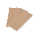 Wanderings Traveler's Notebook Inserts - 8.25 x 4.25 Inch (21cm x 11cm) - Blank Paper - Set of 3 - Journal Refills for Leather Travel Journals, Diary and Planners