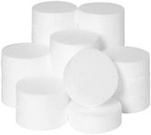 Juvale 24 Pack Foam Circles for Crafts - 3 Inch Round Polystyrene Discs for DIY Projects (1 Inch Thick, White)