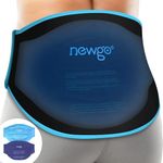 NEWGO Ice Pack for Back Pain Relief, 2 Pack Back Ice Packs Belt for Injuries Reusable Gel Cold Pack Back Ice Wrap for Lower Lumbar, Sciatica Nerve Pain, Herniated Disc, Tailbone Pain