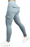 Nuofengkudu Gym Cargo Leggings with