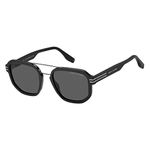 Marc Jacobs Unisex's Modern Sunglasses, Matte Black, 53