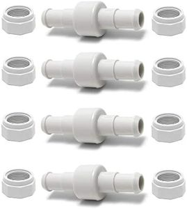ATIE 280, 380, 180 Pool Cleaner Hose Swivel D20 and Hose Nut D15 Combo Kit Replacement For Zodiac Polaris 280, 380, 180 Pool Cleaners (4 Pack)