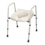 NRS Healthcare M66613 Mowbray Toilet Seat and Frame Lite - Width Adjustable - Flat Pack