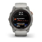 Garmin Unisex Smart Watch 010-02778-15, Fog Grey/Orange, Modern, Fog Grey/Orange, Modern