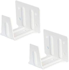 cuteLEC Center Support Bracket 2 Pack White Color for 2" Low Profile Window Blinds Headrail Holder