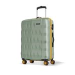 Aristocrat Comet 8 Wheel Check-in (Large Size) Hard Case Trolley Bag | Combination Lock | Tough and Durable Polycarbonate Luggage| 3 Year International Warranty | 76 CM Suitcase for Travel | Green