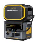 VTOMAN FlashSpeed 1500 Portable Power Station 1500W (3000W Peak) with Extra Battery, 3096Wh Battery Station with Up to 12 Outputs, Supports AC/DC/Solar Charging, for Outdoor Camping & Home Outages