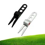 Auswalar 2 PCS Lightweight Metal Golf Divot Repair Tool,Zinc Alloy Pitch Mark Repair Tool Golf Divot Tool for Golfer