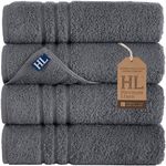 Hawmam Linen Grey Bath Towels Set o