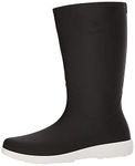 Kamik Women's Jessie Rain Boot, Black White Blk, 5 UK