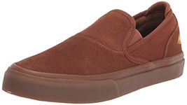 Emerica Men's Wino G6 Slip-ON Skate Shoe, Brown/Gum, 8 UK