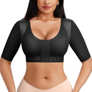 SHAPELLX Half Sleeve Arm Compression Shapewear Top for Women Post Surgery