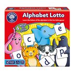 Orchard Toys Alphabet Lotto Game, Learn the Letters of the Alphabet, Fun Memory Game For Children Age 3-6. 4 ways to play! Educational Toy , 1 x 1 x 1 inches