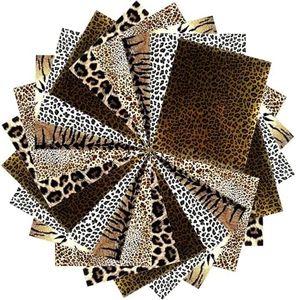 Iron-on Heat Transfer Vinyl, Leopard Cheetah Pattern (11.8 x 9.8 in, 5 Pack