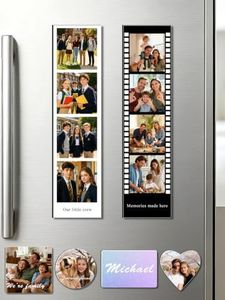 Custom4U Custom Photo Refrigerator Magnet 50 Pack Strip Photo Magnet Set