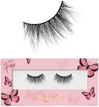 Lilly Lashes Butterfl'eyes Faux Mink Lashes, Half Lashes Natural Look, False Eyelashes, Reusable Eyelashes 20x, No Trimming + Easy to Apply, Round Style, Lash Glue not Included, 13mm (Angel)