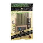 King Palms Organic Pre Rolls Tobacco & Chemical Free Super Slow Burning 100% Real Palm Leaf Just Fill It w/Free Carrying Tube 9 Count (5 XXL)