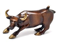 eSplanade Brass Charging Bull Wall Street Bowling Green Bull - 5 Inches