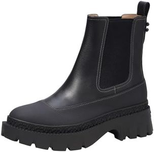Coach Women's Jayla Leather Bootie Ankle Boot, Black, 8