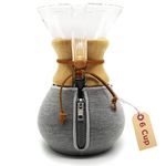 HEXNUB – Cozy Cover, Compatible with Chemex Coffee Makers, 6 Cup, Keeps Coffee Hot, Fits Collar and Handle Carafes, Ideal for Pour Over Coffee Brewing