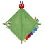 Rainbow Designs Very Hungry Caterpillar Baby Comforter – Soft & Colourful Rainbow VHC Comfort Blanket with Textured Tags, Knotted Corners – Ideal Story-time Caterpillar Companion