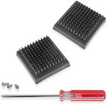 BBQ-AID Grill Brush Replacement Head, Grill Cleaning Bristle Brush - Screwdriver Included, for 2024 Model Grill Brush and Scraper. No Scratch Cleaning for Any Grill: Char Broil & Ceramic