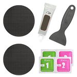 ifeolo Trampoline Patch Repair Kit 4 inch Circle On Patches | Repair Trampoline Mat Tear or Hole in a Trampoline Mat - Pack of 2