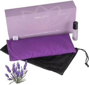 Lotus Weighted Lavender Eye Pillow Sleeping & Spa Relaxation mask - Yoga Eye Pillow - Lavender Aromatherapy Eye Pillow - Hot & Cold Therapy - Head Ache Relief - Birthday Gift Men, Women, Employees (Amethyst)