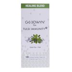 Goodwyn Tulsi Green Tea, De-Stressing and Soothing Green Tea and Herbal Tea Blend, 100 Tea Bags