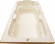 MADONNA Elegant Acrylic 6 feet Rectangular Bath Tub for Adults - Ivory