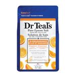 Dr Teal’s Salt Soak with Pure Epsom Salt, Glow & Radiance with Vitamin C & Citrus Essential Oils, 3 lbs (Packaging May Vary)