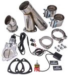 Granatelli Motorsports 302530 3.0" (76 mm) Electronic Exhaust Cutout System - Stainless Steel - Slip Fit w/Band Clamp