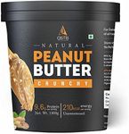 AS-IT-IS Nutrition Peanut Butter Crunchy (Natural and Unsweetened) 100% Plant-based Dairy-free Zero Transfats, Zero Cholesterol Made of Fresh, Roasted Peanuts 1 Kg