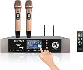 Singtronic KSP-3500Pro Professional 3500W Digital 3 in 1 Karaoke Sound Processor Amplifier Free: 2 x Wireless Microphones Anti-Feedback