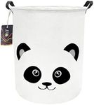 HKEC Baby Laundry Hamper,Kids Laundry Baskets,Waterproof Toy Storage Bin,Dirty Clothes Hamper for Nursery,Panda Gift Baskets,Boys Bedroom Decor(Panda)