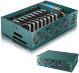SUOHUI Mining Rig,Complete Crypto Miner with Windows10,Including 8GPU Mining Motherboard,2000W Power Supply(110V-264V),CPU,SSD,4G RAM, 8 GPU Mining Case for ETC/LTC/XHV/Monero/Ravencoin(Without GPU)