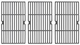 GrillSpot – Backyard Grill Porcelain Cast Iron Cooking Grates | Replacement Set for Walmart BBQ | Exact Fit | 16.8125” x 28.5” | Outdoor Barbecue Grill Parts | 3-Piece