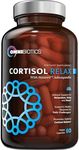 Natural Cortisol Support with Ashwagandha & L-Theanine - Stress Relief Supplement - 60 Vegan Capsules