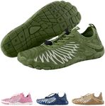 HF Signature Pro Healthy & Non-Slip Breathable Barefoot Shoes, Flexible Lightweight Daily Wear Walking Shoes Unisex Army Green