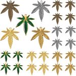 30 Pieces Vintage Leaf Charms Tibetan Alloy Tree Leaves Charms Fall Pendants for Earring Jewelry Making Dangle Earrings DIY Bracelet Necklace Making(Assorted Color)