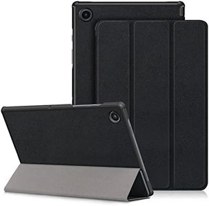 DINGGUAGUA Funda Compatible con Samsung Galaxy Tab A8 10.5" SM-X200/SM-X205, Ultra Slim PU Protectora Carcasa con Función de Soporte y Auto Estela/Sueño,Negro