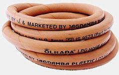 Olrada Reinforced Steel Wire Lpg Hose-Gas Pipe with Clamp (4m) (ISI Marked)