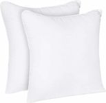 Oliver Bedding Hypoallergenic Premium Square Cushion Inserts 16 x 16 (2 Pack), Hollowfibre 16x16 Cushion Pillows for Sofa and Bed, Comfortable Anti Allergenic Pad Stuffer Insert Square Pillow