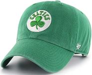 '47 NBA Unisex-Adult Clean Up Adjustable Hat Cap One Size Fits All (Boston Celtics) Multi