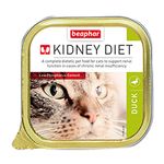 Beaphar | Kidney Diet for Cats | Supports Renal Function | Renal Insufficiency | Vet Recommended | Kidney Care | Low Protein & Low Phosphorus | Duck Flavour | 100g