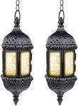 2 Pcs Hanging Candle Lantern Morocc