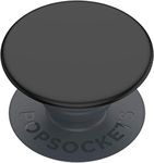 PopSockets : PopGrip Basic - Extendable base and grip for smartphones and tablets [Top Not Replaceable] - Black