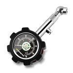 ATsafepro Tyre Pressure Gauge UK 4 bar 60 psi,Car Tyre Pressure Checker Certified ANSI B40.1 Accurate with Large 1.5" Glow Dial, Professional Mechanical Tyre Gauge Meter for Motorcycles,Cars,Trucks