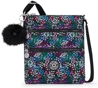 Kipling Women's Keiko Crossbody Mini Bag, Lightweight Adjustable Purse, Durable Shoulder Sling, Star Flower Gg, 8.3''L x 9''H x 0.8''D